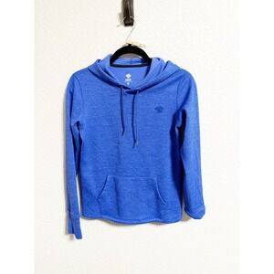 Rabbit Womens Run & Chill Pullover Hoodie Drawstring Athletic Outdoor Blue Small